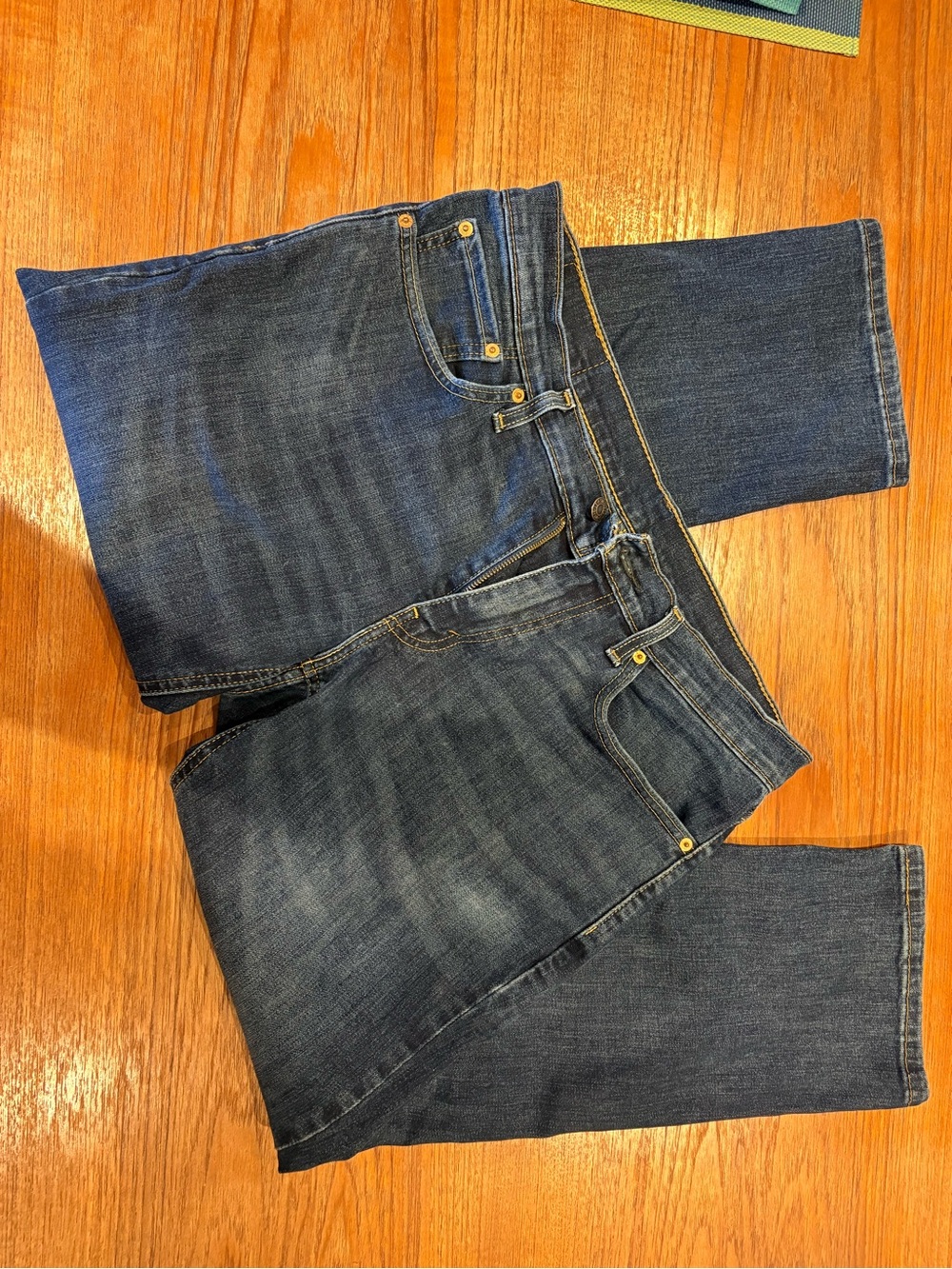 Levi's Dark Indigo Straight Stretch Jeans
